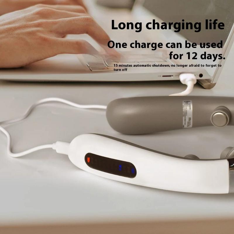 Новый интеллектуальный домашний протектор для шеи портативный многоголовочный горячий компресс низкочастотная импульсная тракция вибрационный массажер для шеи