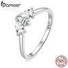 BAMOER, стерлинговое серебро 925 пробы, прозрачный циркон, кольцо на палец с пчелкой, нежные кольца с насекомыми для женщин, подарок на день рождения, ювелирные изделия