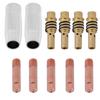 11pcs Nozzles Contact Tips Holders MIG Welder Consumable Accessory Fit for 15AK Torch Gun