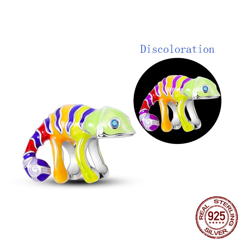 Подходит для браслетов Charmsoriginal и браслетов 3 мм DIY Хамелеонcharms Бусины 100% Медь Изготовление ювелирных изделий Для женщин Подарок