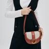 Charles & Keith Gabine Versatile PU Leather Saddle Bag Small CK Shoulder Bag Women bags Brown CK2-80781629-2