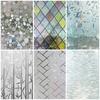 Frosted Glass Self Adhesive Stickers Static Cling Windows Film Bathroom Glass Privacy Film Anti UV 3D Matte Decorative Stickers