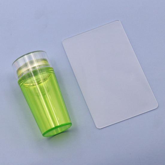 Yousheng Штамп для нейл-арта Односторонний Недеформирующийся Флуоресцентный Силиконовый Штамп для ногтей Скребок Прозрачный Инструмент для маникюра