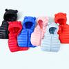 Baby Vest  Baby Autumn and Winter Clothes Lightweight Outer Wear Warm Western Style Children Boys and Girls Hooded Vest