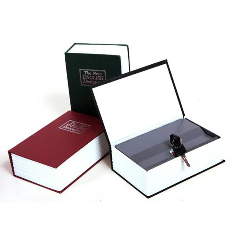 Главная Книжный сейф Ключевой замок Тип Высококачественный секретный книжный скрытый сейф Сейф Металлический стальной имитационный классический книжный ящик для денег Монета-банка