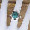 Кольцо с тибетской бирюзой, дизайнерское кольцо ручной работы, эффектное кольцо, украшения на день рождения, кольцо унисекс, кольцо с безелем, кольцо из серебра 925 пробы