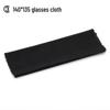 Custom Logo Black Leather Glasses & Sunglasses Case Set with Button Closure