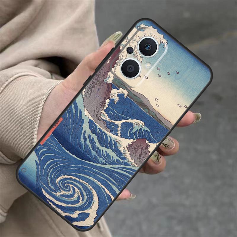 Японский стиль Арт Чехол Япония для OPPO Reno 7 8 Lite 6 5 4 11F 10 Pro 8T 5Z 4Z OPPO Find X6 Pro X2 Neo X3 X5 Lite
