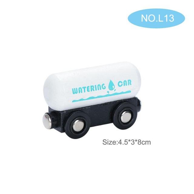 Маленькие деревянные сценки Машинки Магнитный поезд Игрушечный грузовик Подходят для всех видов деревянных железных дорог Детские подарки
