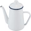 Wahei Freiz Coffee Pot, Full Water 1.1L, Appropriate 0.77L, Made of Enamel, IHGas Compatible, Cafe Blanc RB-1925