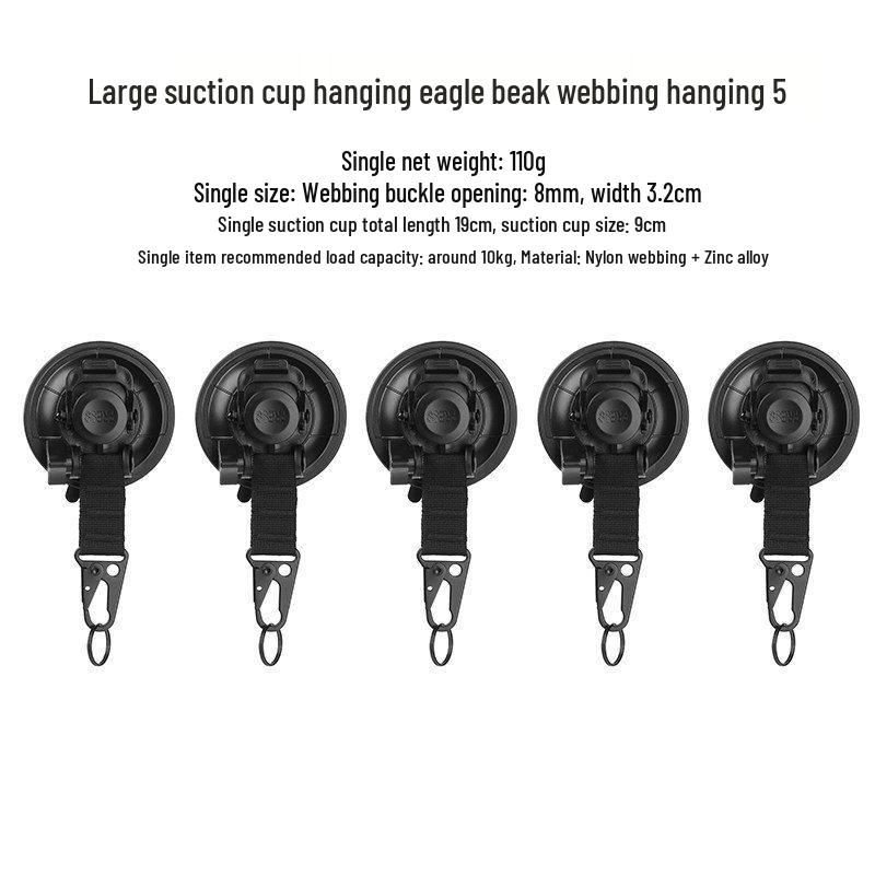 Suction Cup Hook for Wall, Glass, and Car Roof Tent Storage