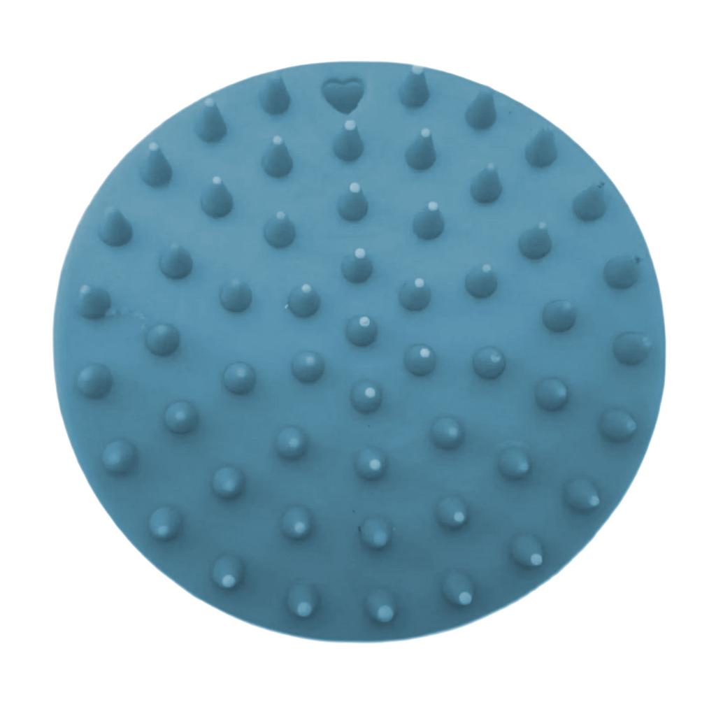 Двусторонняя силиконовая щетка для душа для мягкого отшелушивания и глубокого очищения с эргономичной ручкой