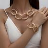 Мода Индивидуальность Ближний Восток Металл Геометрический Круг Креативный Простой Женский Набор Ожерелье Браслет Ювелирные Изделия