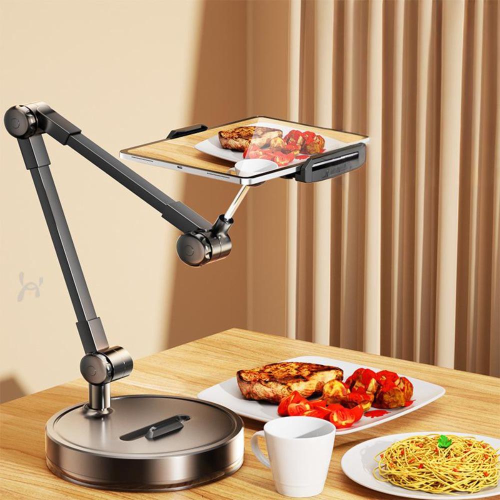 Алюминиевый кронштейн для телефона для съемки сверху, вращающаяся настольная стойка для прямой трансляции, дом