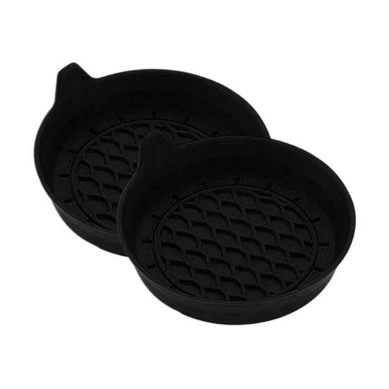 2Pcs Car Coasters Silicone Drink Cup Holder Protector with Handle Design Easy To Clean Car Water Coaster