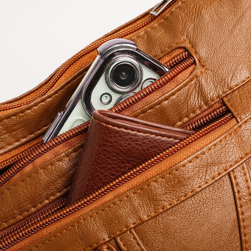 Сумка для мамы, женская сумка через плечо, многослойная, большой емкости, сумка для людей среднего и пожилого возраста