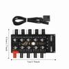 4Pin Fan Hub 10 Channel PWM Fan Hub Practical PC Fan Hub  Computer Chassis