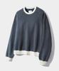 Свитшот Dimiteulibeullaeg Asi Pigment Color Block Fade Ringer_Темно-синий