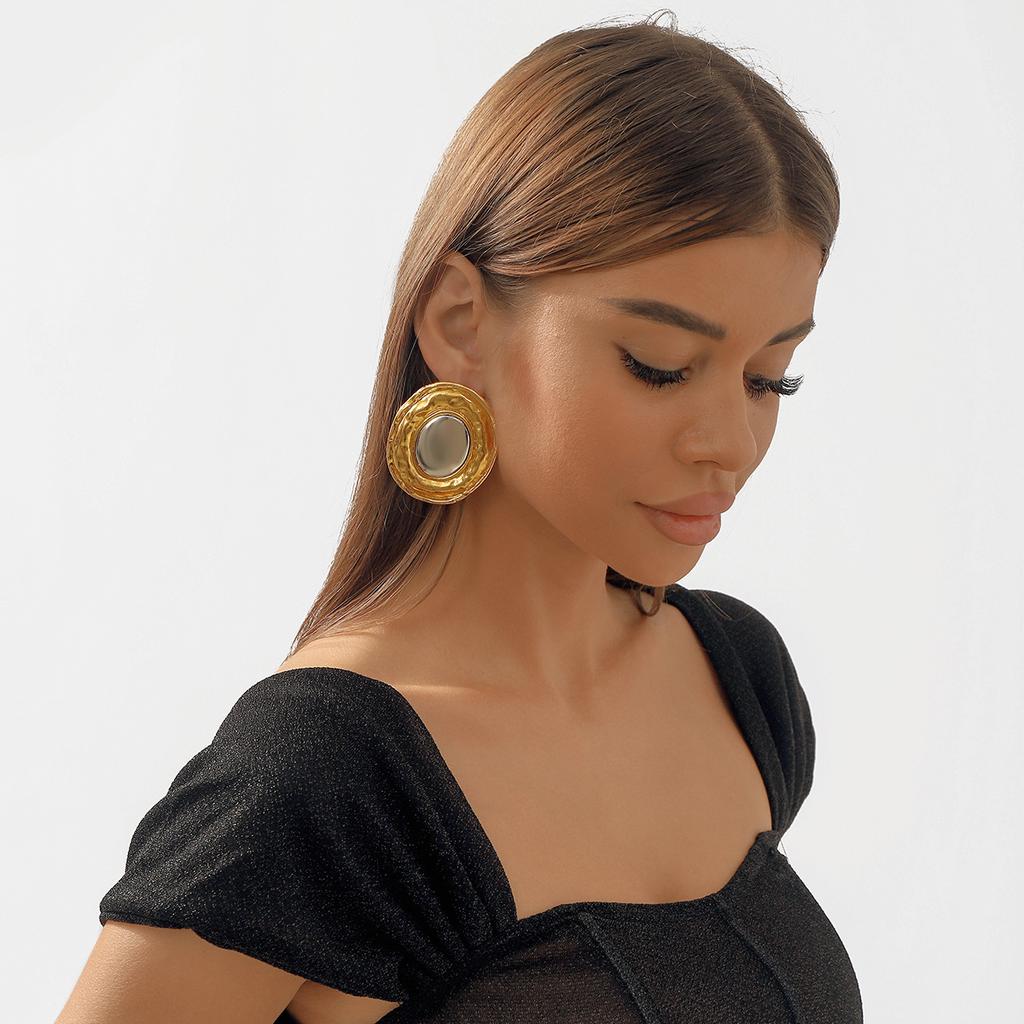 Цыганское Преувеличенное Тяжелый Металл Торк Чокер Ожерелье для Женщин Массивный Большой Круглый Подвеска Гранж Украшения Стимпанк Мужчины Новое