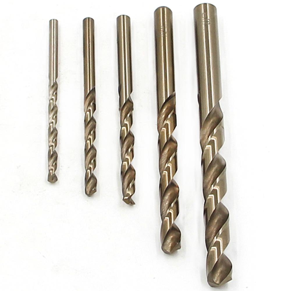 Набор сверл M35 Cobalt Roasted Yellow Fully Ground High-Ready Steel Twist Drill Set 5 шт. 4-10 мм