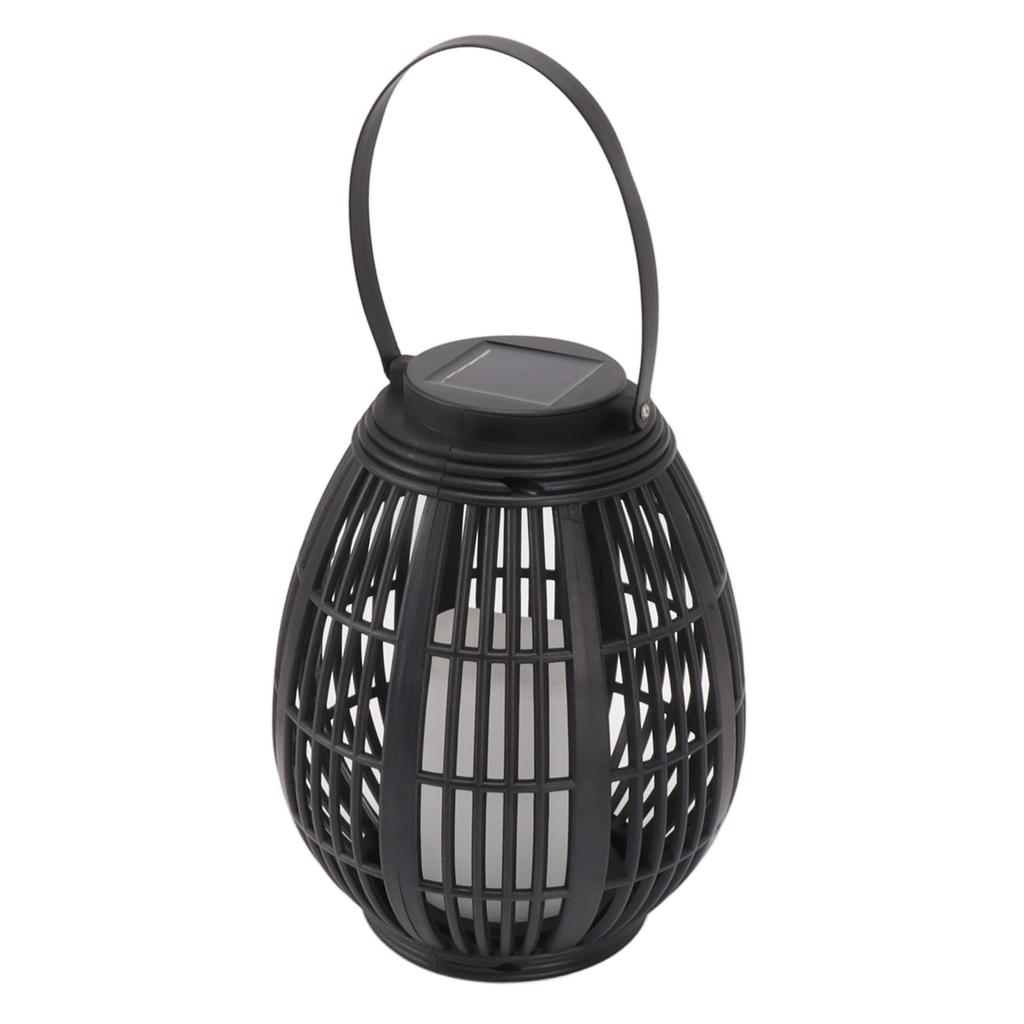 Solar Garden Lantern LED Outdoor Solar Lantern Waterproof Decorative Rattan Lantern For Patio Pathway Courtyard