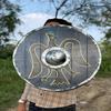 45.72 Cm Viking Shield, Wooden Valhalla Raven Viking Shield For Men, Morse Cosplay Shield, Gift for Halloween