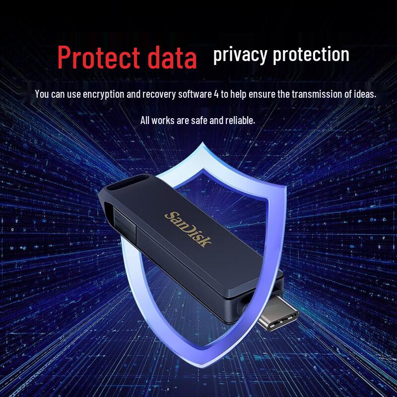 SanDisk Флеш-накопитель IXpand Luxe с двойным разъемом USB-C и Lightning