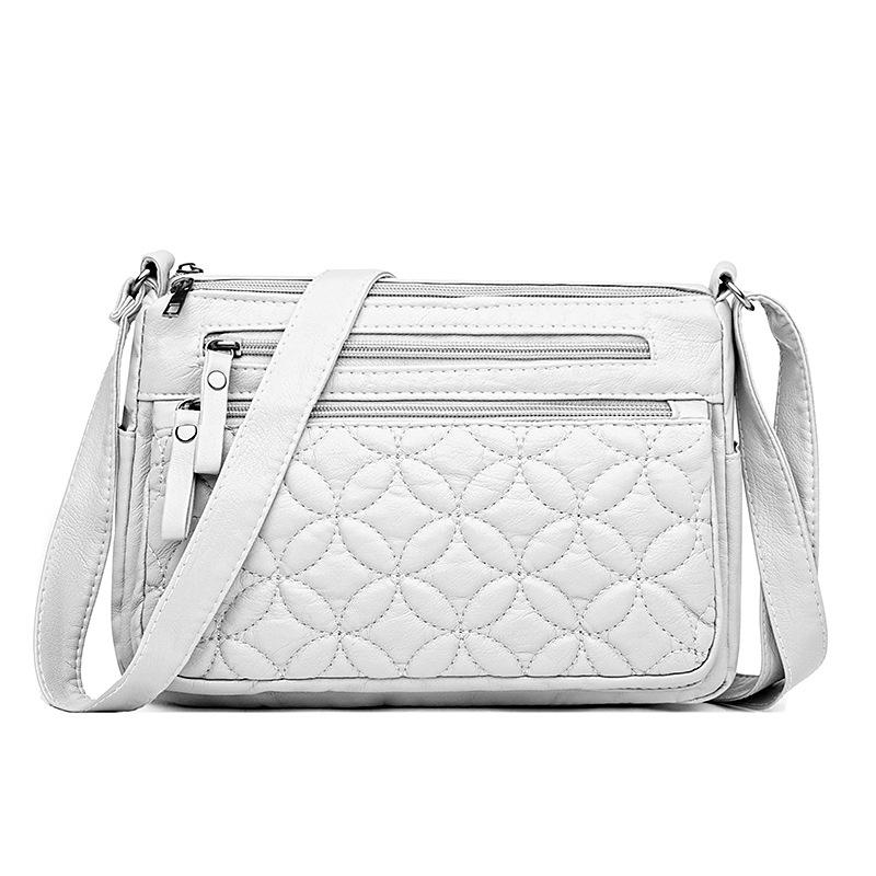 Женская сумка 2025PU на молнии через одно плечо, ветровая сумка для мамы, женская сумка, маленькая квадратная сумка