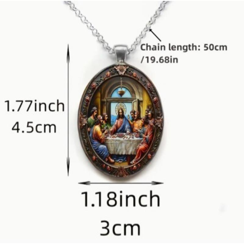 Кулон Расписной Ретро Персонаж Титановая Сталь Модный Хип-хоп Панк Ожерелье для Мужчин и Женщин