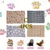 4pcs Small Pet Mattress Reversible Double Sided Rabbit Thickened Washable Cage Mat Suitable for Guinea Rabbits Hamsters