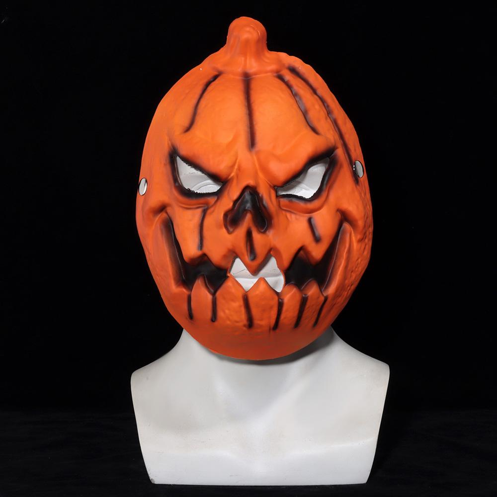 Devil's Pumpkins Mask Cosplay Cucurbit Skull Demon Killer Pu Masks Halloween Carnival Dress Up Party Costume Props Gifts