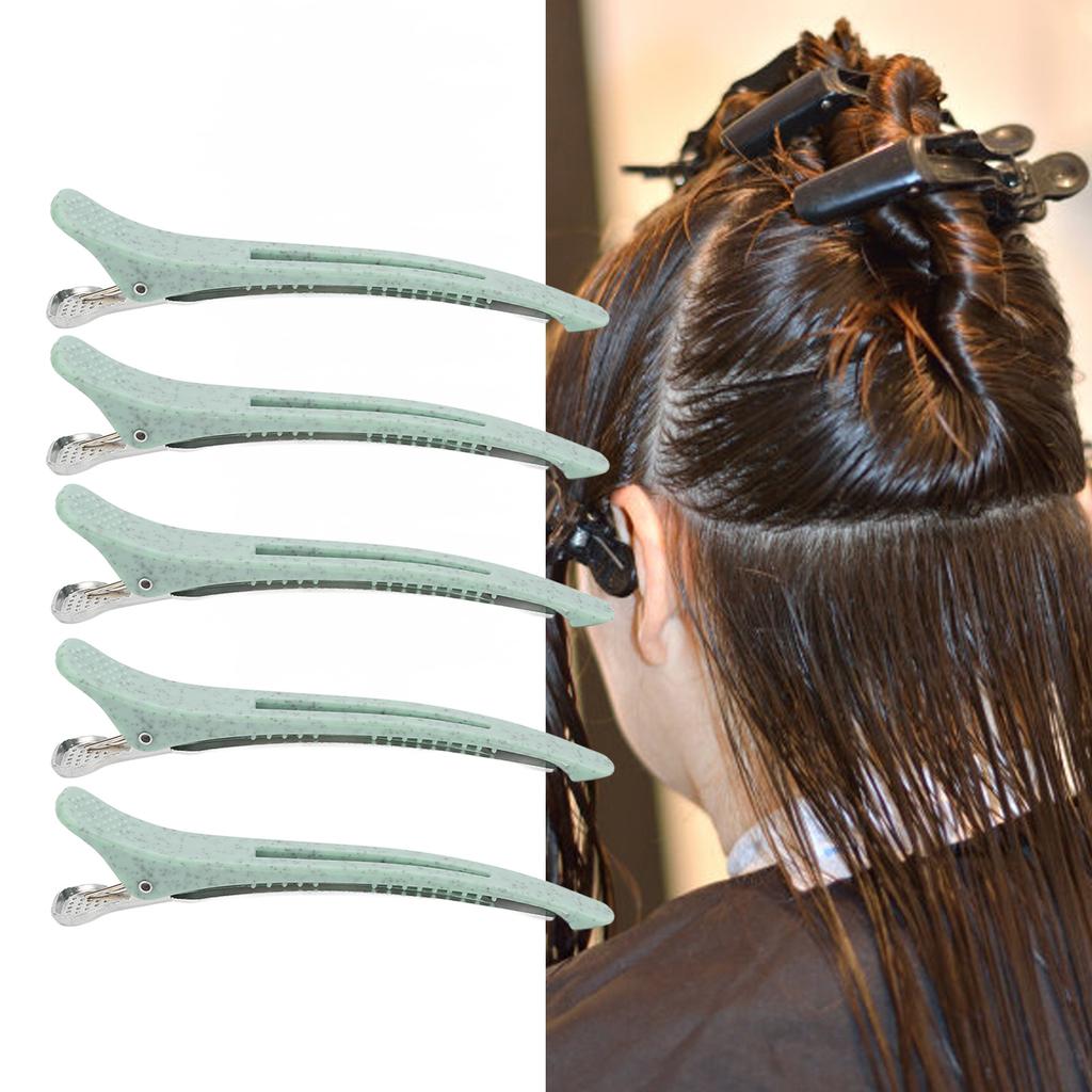 6 шт. Зажим для укладки волос «утиный клюв» Профессиональный Портативный Салонный Зажим для секционирования волос для Женщин Девушек Зеленый