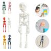 1/6Pcs Poseable Skeleton Refrigerator Magnet Halloween 3D Movable Joints Skeleton Articulated Skeleton