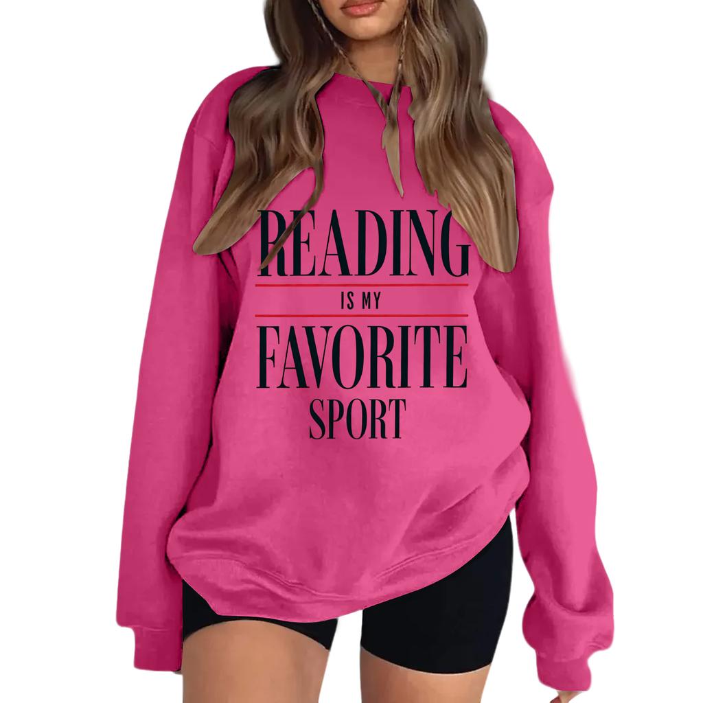 Women's Reading Is My Favorite Sport Sweatshirt