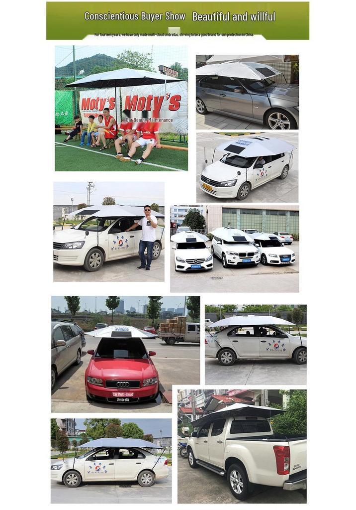 Мобильный автомобильный навес-тент для автомобилей автошкол - Летний защитный чехол