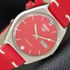 Seiko 5 AUTOMATIC 6319A VINTAGE JAPAN MENS RED COLOR DIAL WATCH A701528-5 R206b-a701528