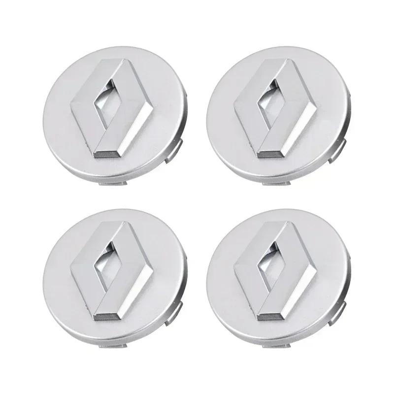 4PCS 57mm 60mm Car Wheel Center Hub Cap Emblem Stickers For Renault Modus 2 3 Twingo Master Traffic Vivaro Kangoo Espace Symbol S777