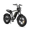 Engwe M20-S Off-Road Electirc Bike 750W, 48V 13Ah, 20"×4.0" Fat Tyre, Full Suspension, Shimano 7-Speed, Dual Disc Brake E-Mountain Bike for Adult