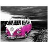Parking Pink Bus Still Life DIY Painting By Numbers Wall Art Picture Acrylic Painting For Home Decoration