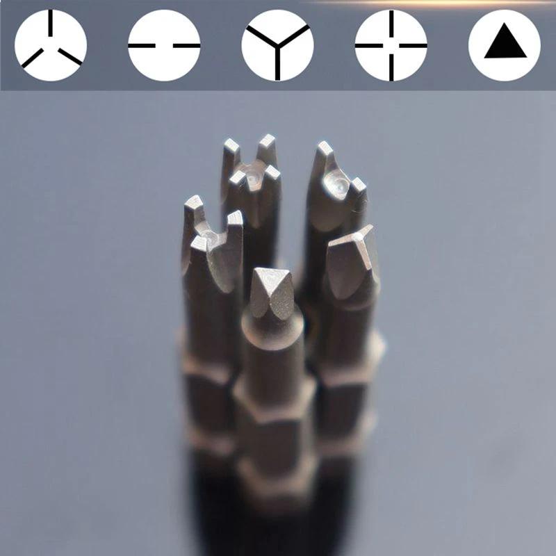 Набор отверток специальной формы, 5 шт., 50 мм, U-образная, Y-образная, треугольная, с внутренним крестом, трехточечная отвертка, инструмент