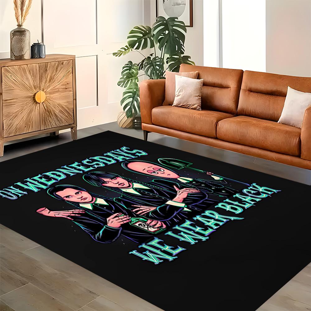Gothic Spider Web Portrait rug for living rooms, bedrooms, home décor, and as gifts.