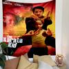 The Karate Kid Tapestry Wall Hanging, Jackie Chan Kung Fu Movie Poster Art, Martial Arts Wall Decor for Bedroom Gym Man Cave