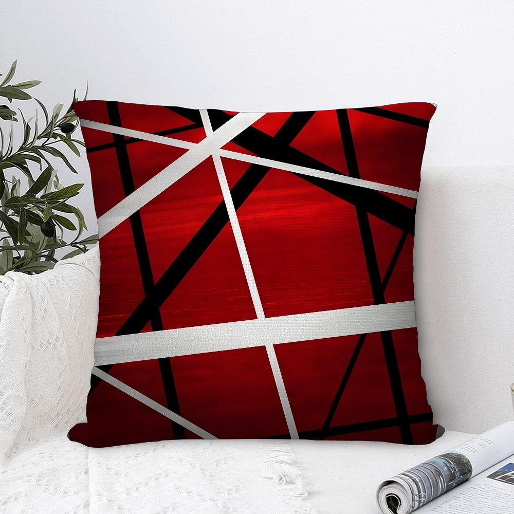 V-Van H-Halen Rock Pillow Case Plush Fabric Soft Pillowcase Double Sided Print Cushion Cover Household Gifts