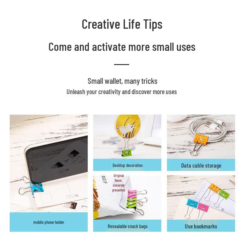 Deli Smile Binder Clips