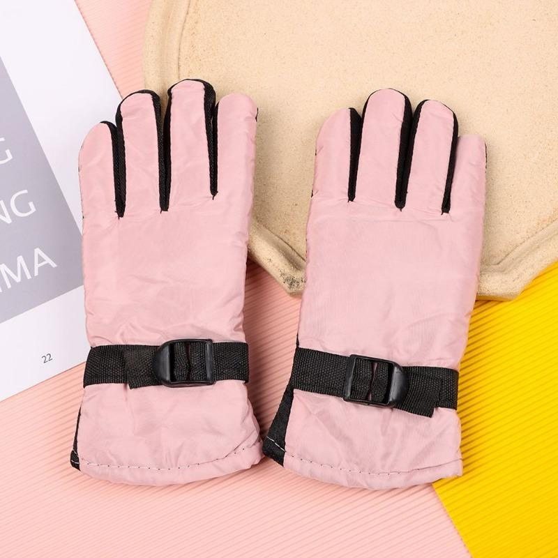 1Pair Winter Waterproof Warm Adult Kids Boys Girls Gloves Ski Children Mittens Snow Outdoor