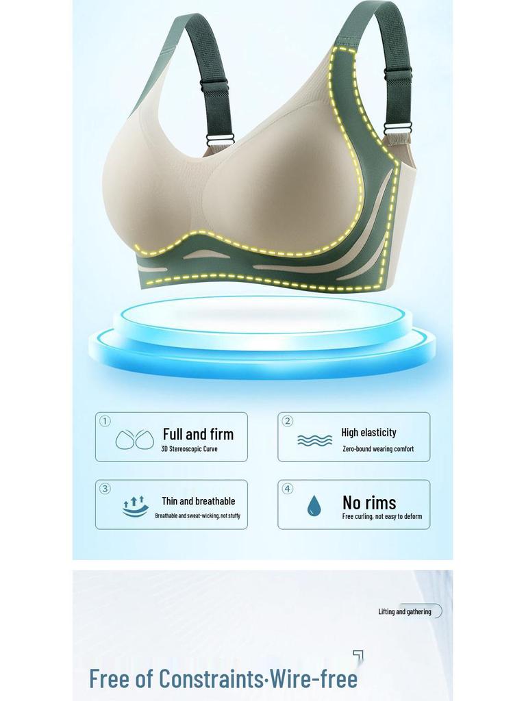 Бесшовный бюстгальтер пуш-ап майка: Предотвращающий провисание, Мягкая поддержка, Красивый дизайн спины для маленькой груди