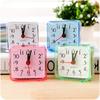Cute Student Alarm Clock Square Bedside Compact Clock Desktop Decor Clock
