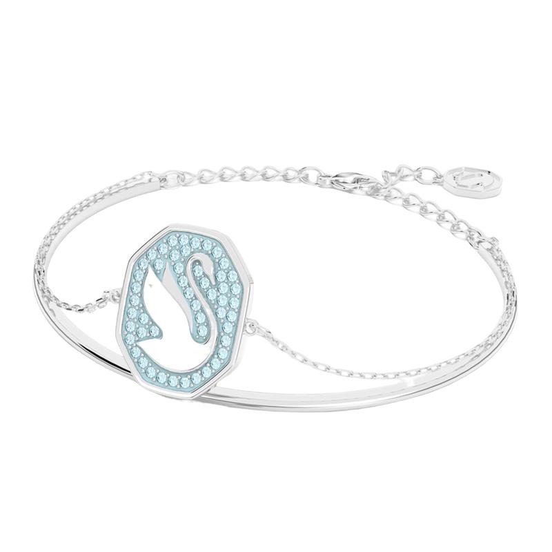 Swarovski Браслет в форме лебедя женский серебряный 5628552
