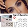 Магнитные накладные ресницы с натуральным эффектом, не требуют клея, новые, инструменты для макияжа глаз