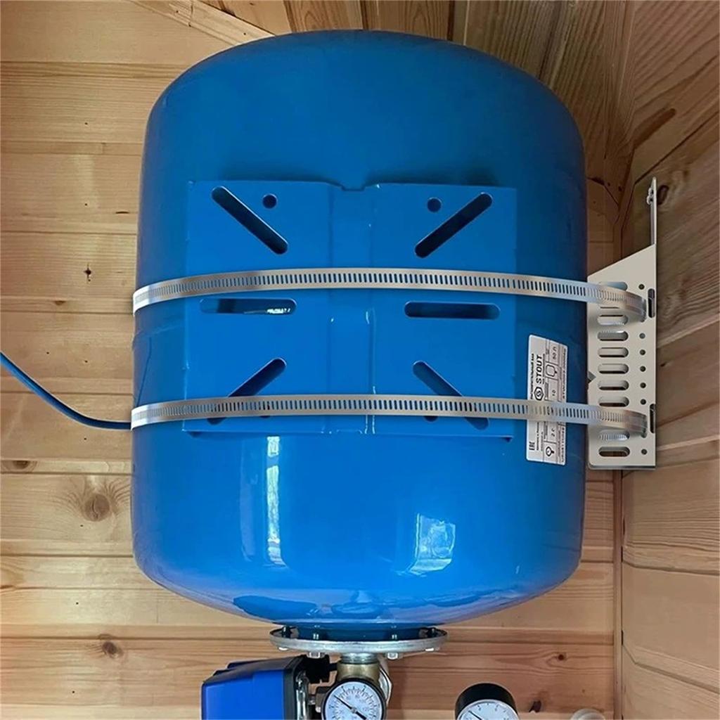 Кронштейн для крепления расширительного бака для водонагревателя, с 2 сейсмостойкими ремнями, поддерживает 5-галлонные баки горячей воды диаметром до 13 дюймов - 1 комплект